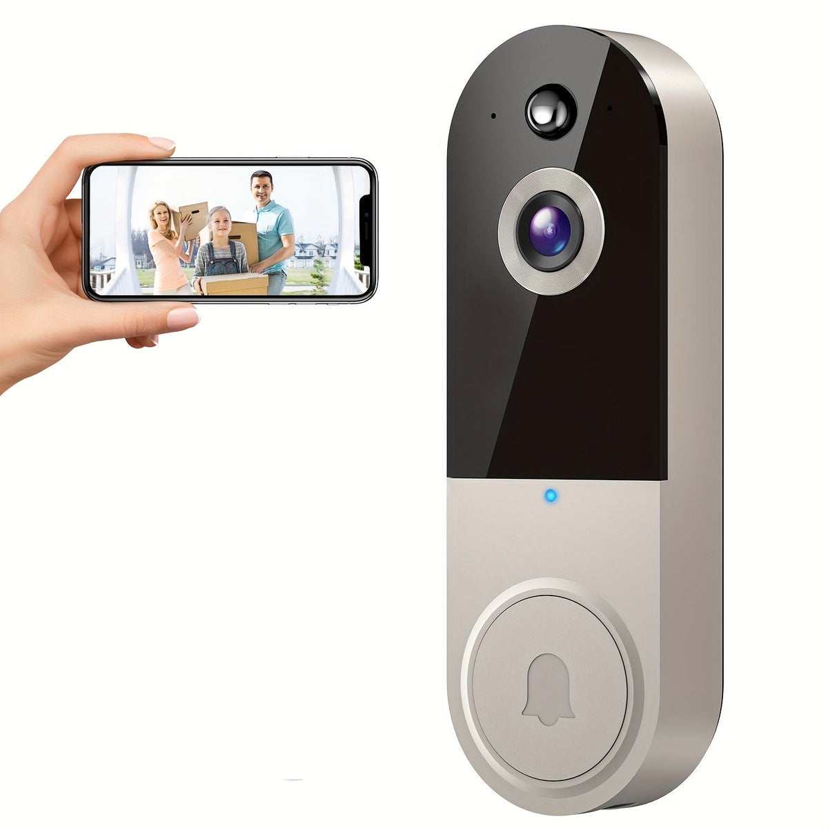 1080p Wireless Video Doorbell | Live View & Two-Way Talk